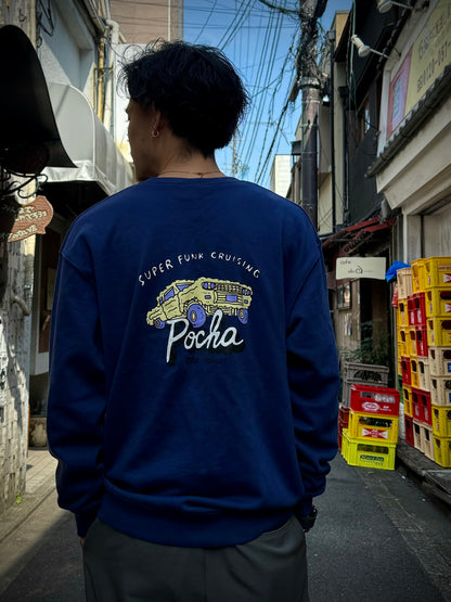 SUPER FUNK CRUISING SWEAT SHIRT (IndigoYellow)