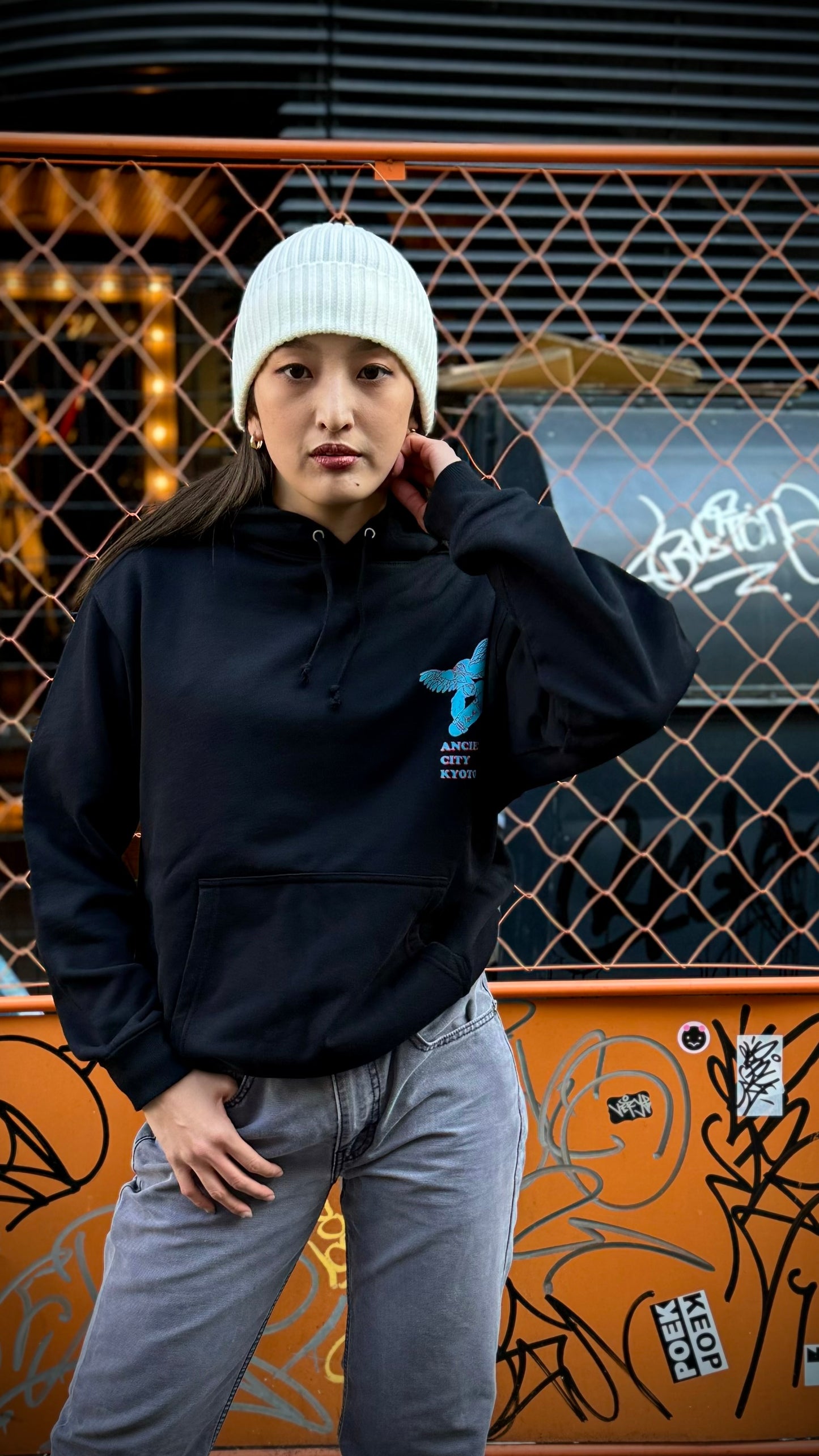 ANCIENT CITY KYOTO HOODIE (Black)