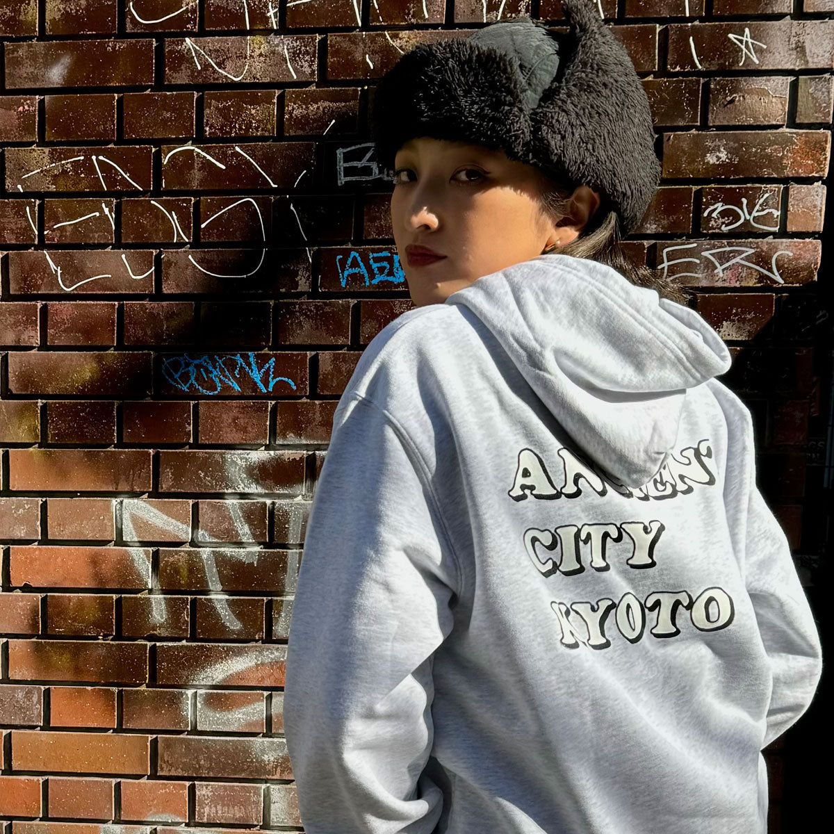 ANCIENT CITY KYOTO HOODIE (Ash)